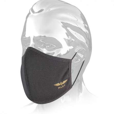 Защитна маска за лице Pilot – черна